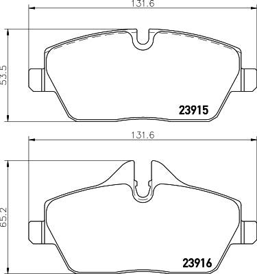 NF PARTS Комплект тормозных колодок, дисковый тормоз NF0014431